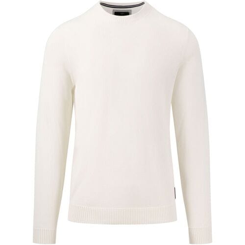 Fynch-Hatton Trui O-Neck Cotton Off White / male