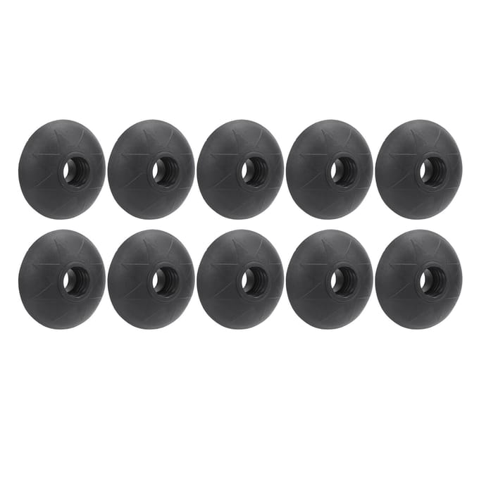 10 stuks Vervangingstips voor Wandelstokken met Beschermer voor Sneeuw en Modder, Wandel- en Klimaccessoires black