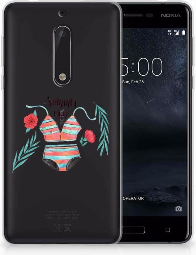 Nokia 5 Telefoonhoesje met Naam Boho Summer