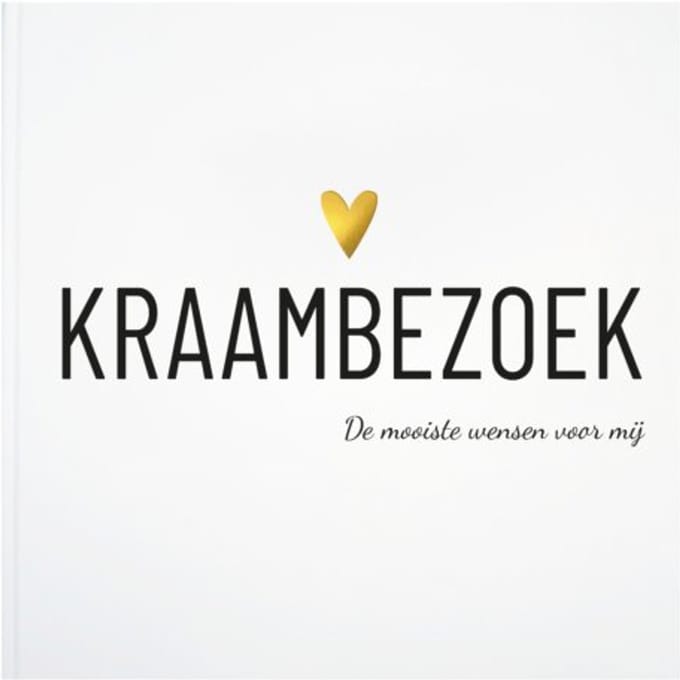 Kraambezoekboek - Hét leukste Kraamcadeau - Bewaarboek voor wensen en herinneringen