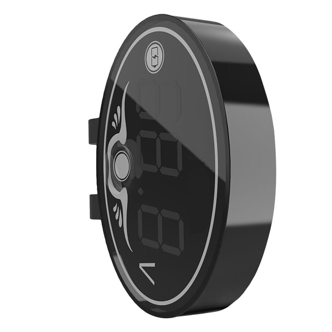 12V motorfiets voltmeter multifunctionele waterdichte timer met LED digitaal displaypaneel zwart