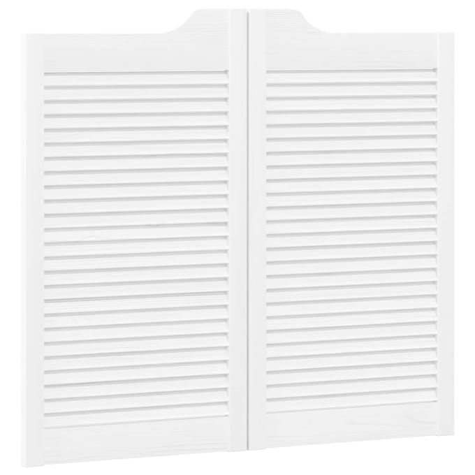 vidaXL - Schuifdeuren - 90 - x - 40 - cm - Massief - grenenhout - Wit