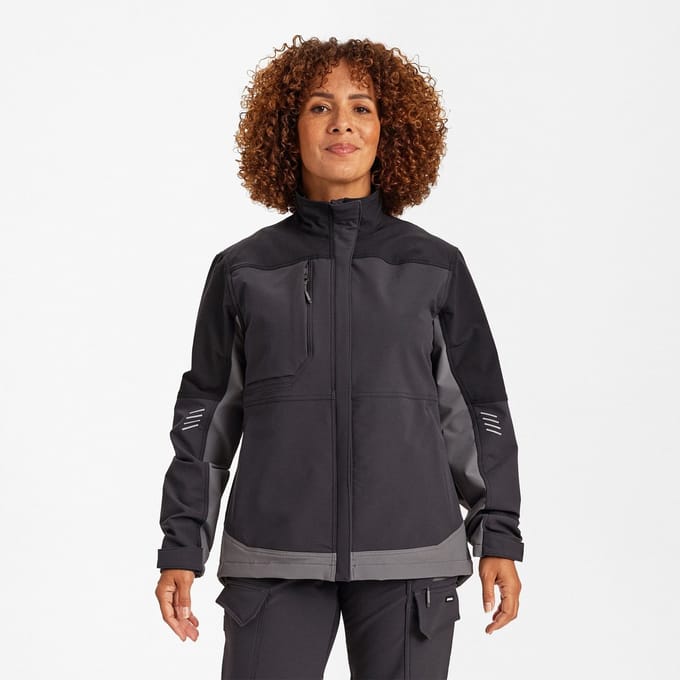 Engel Entire werkjack met 4-weg stretch voor dames 1341-234 - Anthracite Grey / Black - M
