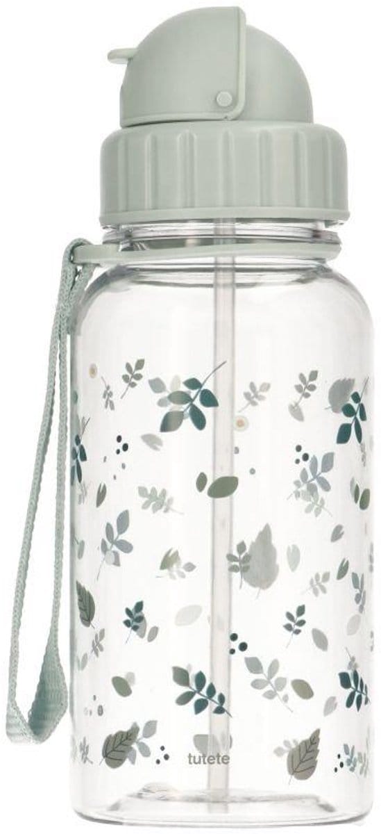 Tutete Tritan Drinkfles Kinderen - 500ml - Groene bladeren print