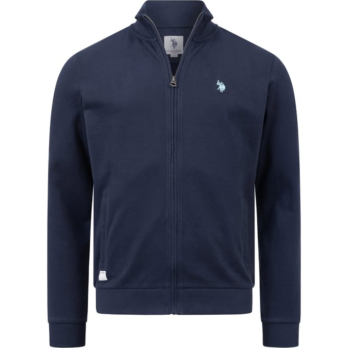 U.S. Polo Assn. heren sweatjack met opstaande kraag