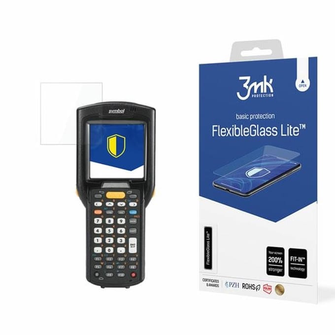 3MK FlexibleGlass Lite Serie - Hybride Glazen Screenprotector - Voor Zebra MC32 - Flexibel en Krasbestendig