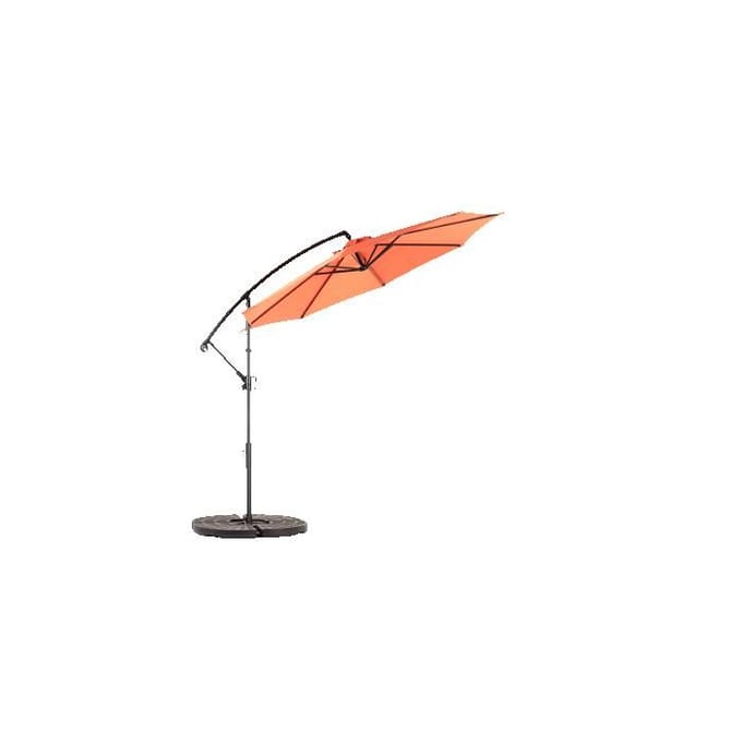 Zweefparasol - MUVOE - Dubbelzijdig - 4,5 m rechthoekig - slinger - waterdicht UPF50+ doek oranje