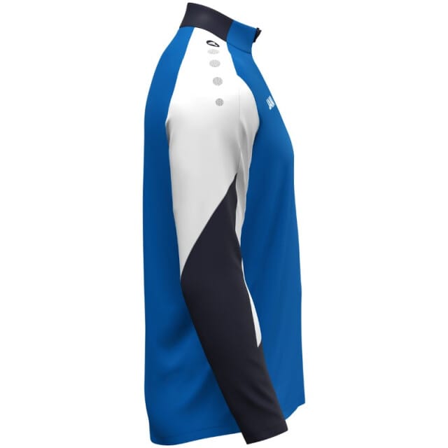 Jako Dynamic Ziptop Kinderen - Royal / Wit / Marine | Maat: 152