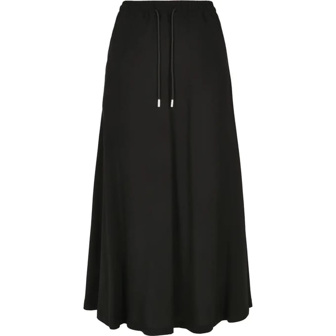 Urban Classics Ladie Viscose Midi Dames Maxirok - zwart - M