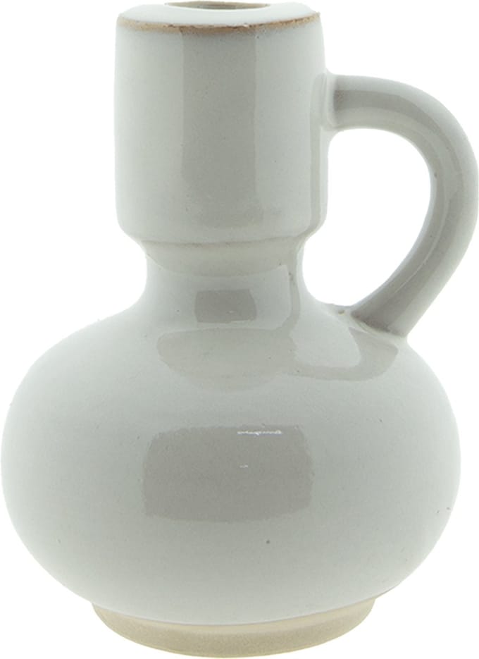 Clayre & Eef Kandelaar 14 cm Beige Porselein