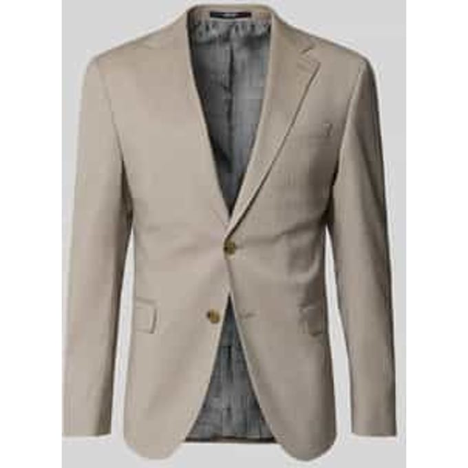 slim fit 2-knoops colbert met klepzakken