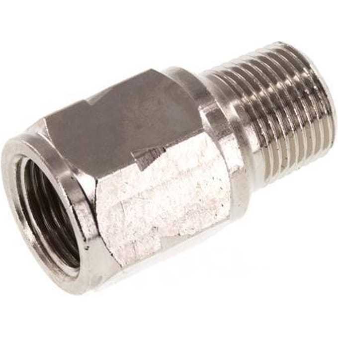 R/Rp 3/8'' M/V Mini Terugslagklep Vernikkeld Messing 10 bar (145 psi) NBR Geen Veer