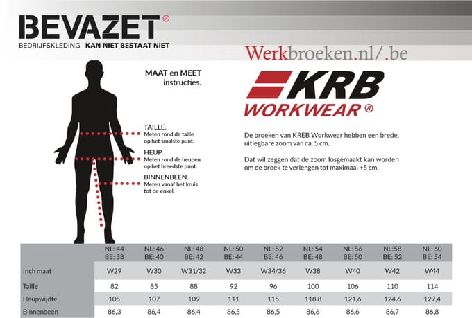 Krb Workwear® | Luuk Stretch Werkbroek