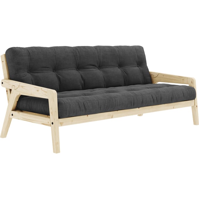 Karup Grab Slaapbank - 511 Charcoal - 101ClearLacquered