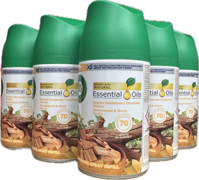 Airwick Warm Vanilla Sandalwood 5 x 250 ml