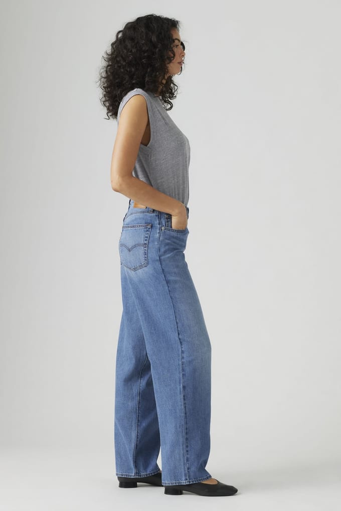 Levi's Baggy Dad Heavy Check Taglia: W28L34 | Jeans Outlet | Donna