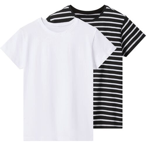 ESMARA KIDS Set van 2 kinder T-shirts (Zwart/wit, 146/152)