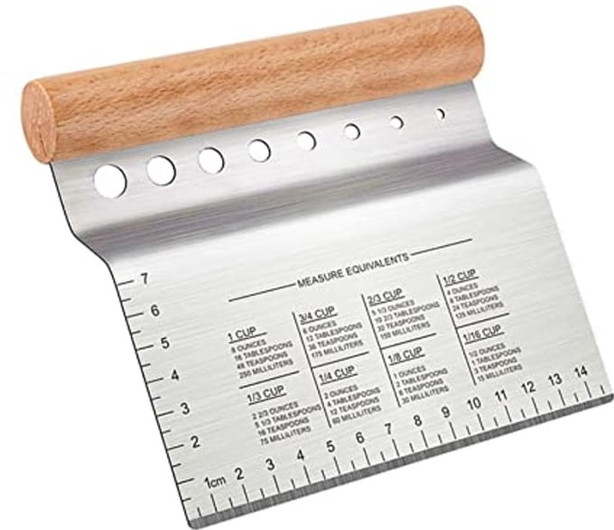 Deeg Schraper en Cutter van Roestvrij Staal - Perfect voor Brood, Pizza en Taart