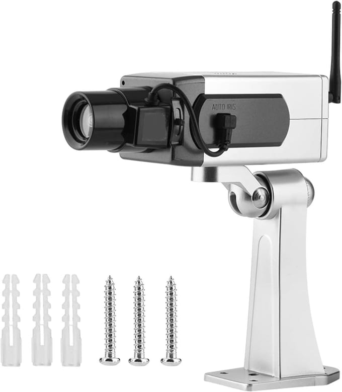 Dummy Camera - Nabootsing Beveiliging - Preventie Inbraak - Waterdicht Roterend Model - Zwart