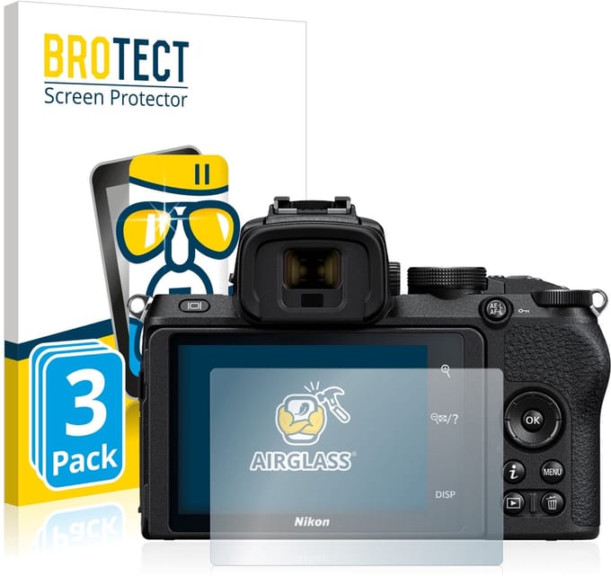 Screenprotector 3 Stuks voor Nikon Z 50 Beschermglas transparant