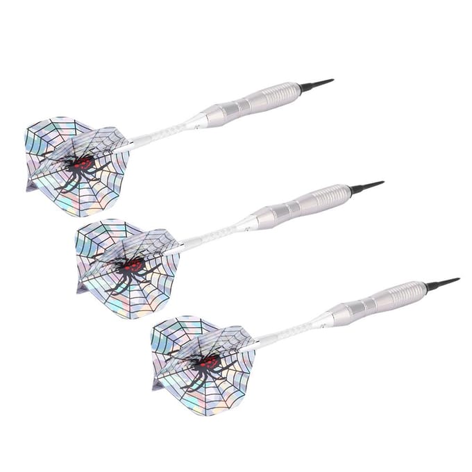 3pcs 3.5cm Pointe Acier Cible Fléchettes de Lancer Aiguille Set pour Cible de Fléchettes white