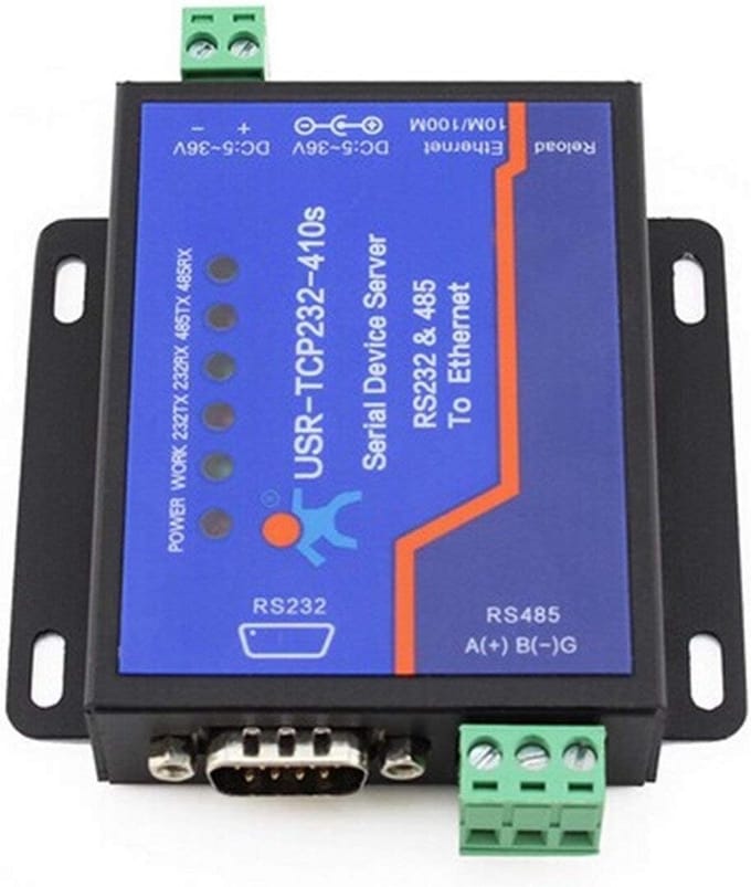 RS232/RS485 Seriële naar Ethernet Adapter/IP Seriële Server met DHCP/DNS Ondersteuning