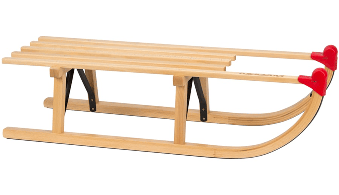 Nijdam Houten Slee Davos - Traditionele 90 cm Slede - Beukenhout