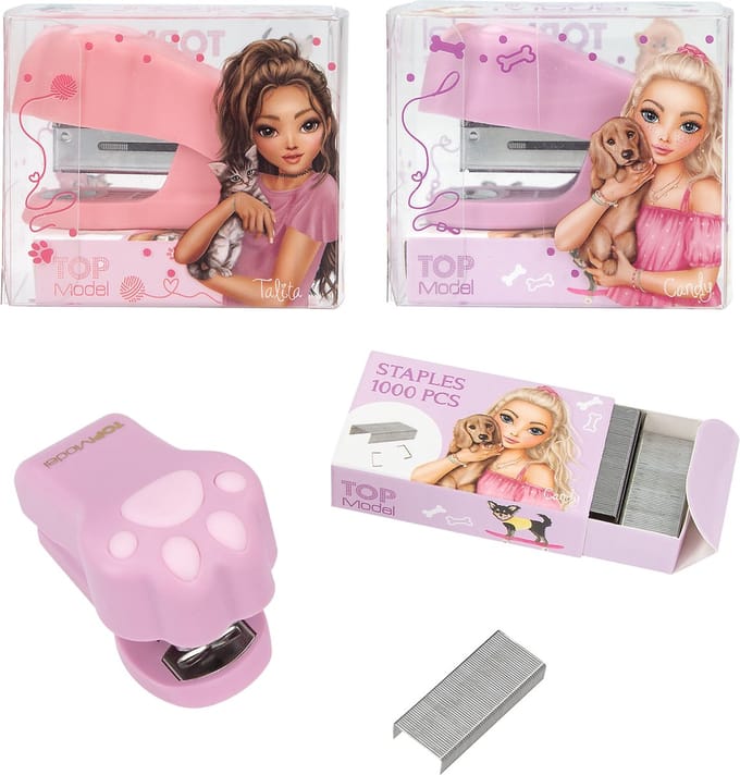 Depesche - TOPModel mini nietmachine - KITTY & DOGGY - 1 stuk