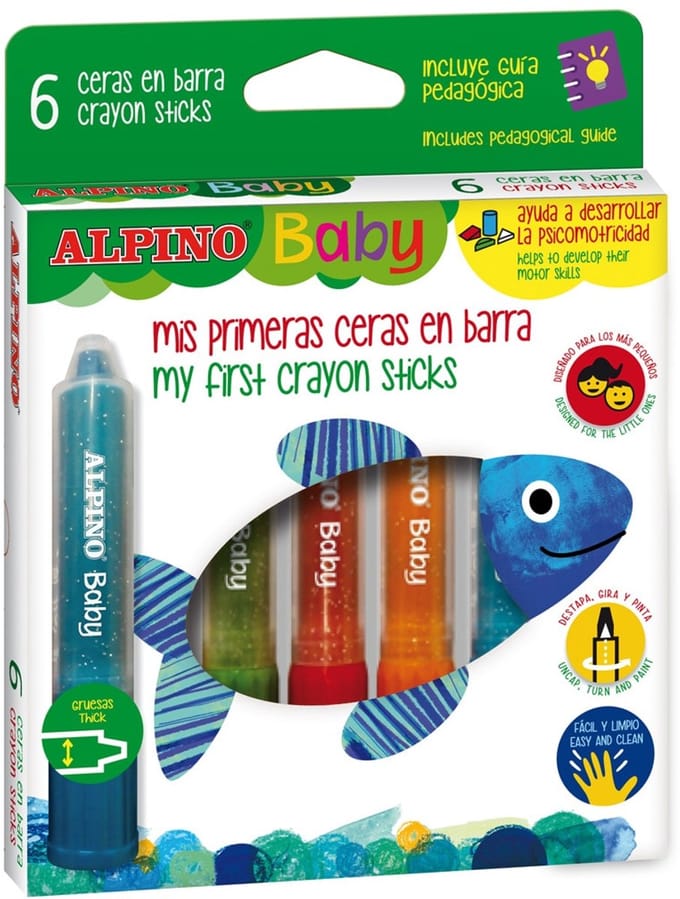 Alpino Doos 6 Verfstift Alpino Baby