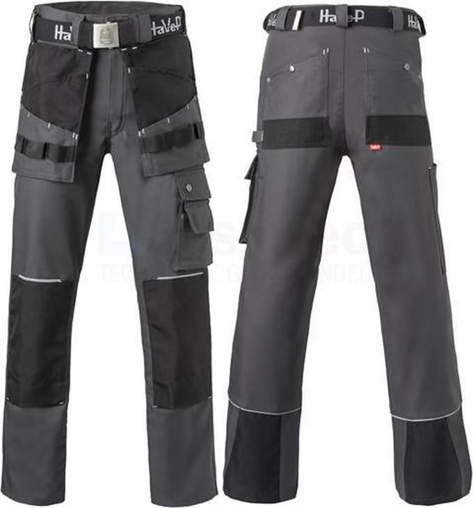HaVeP Worker.pro 8730 Werkbroek - Maat 52 - Grijs
