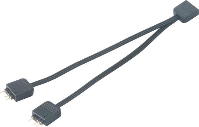 Akasa Addressable RGB LED Splitter Cable 1 - 2 splitter and extension cable 12cm