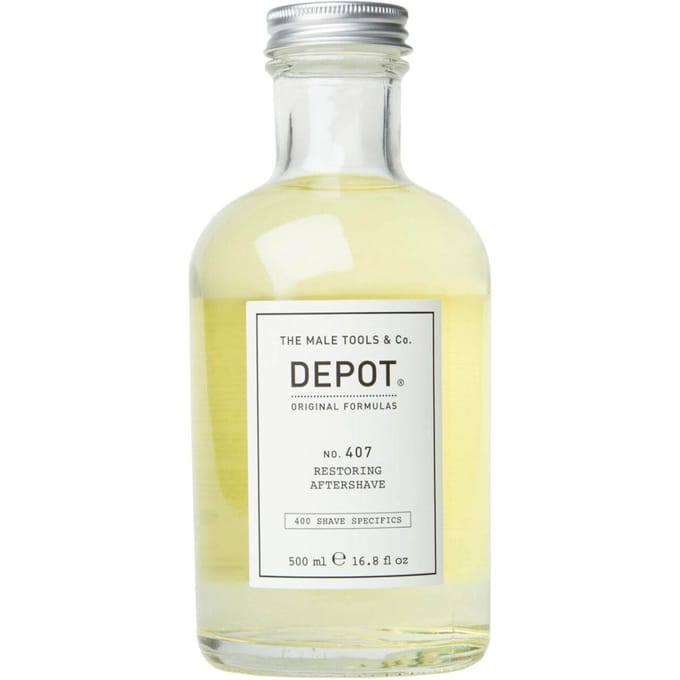 Depot, 400 Scheer Specifieke Items Nee. 407, Pro-Vitamine B5, Herstellend & Verfrissend, Aftershave Lotion, 500 ml