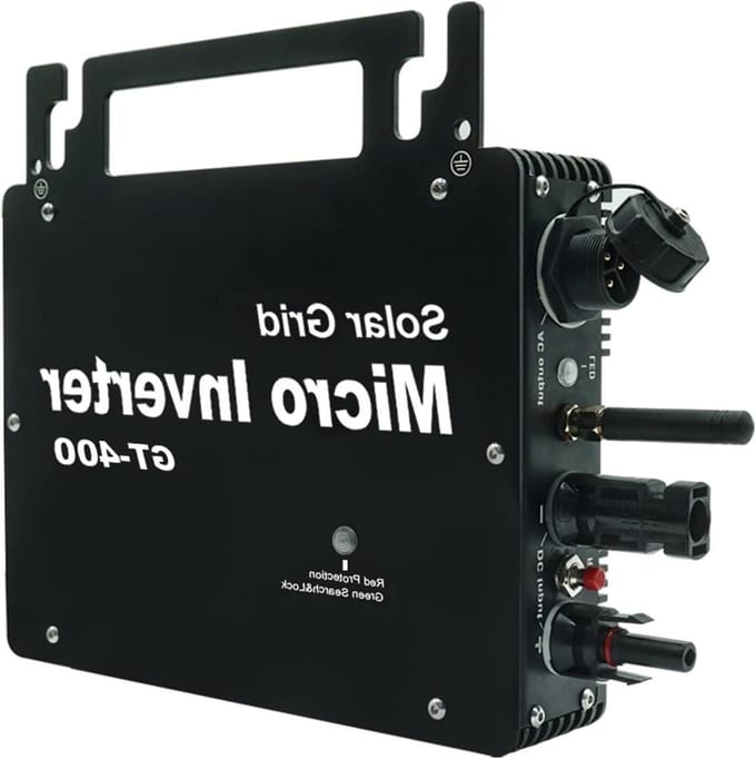 Zonne-energie Omvormer - Grid Tie Controller - Energie Omzetten - MPPT Solar Tracking - 400W Vermogen - Grijs