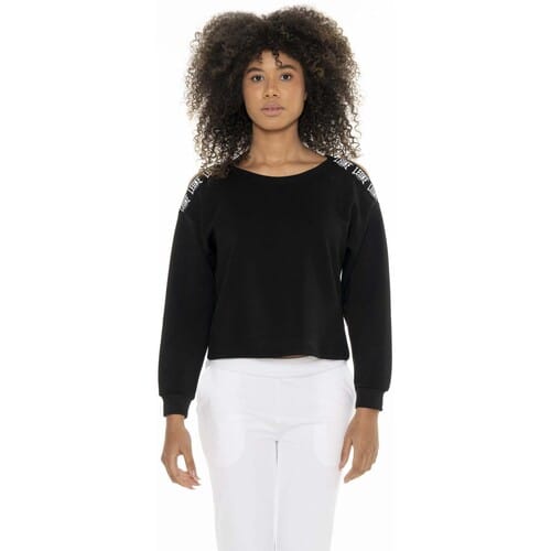 Sweaters Leone 1947 Woman Crewneck Black White