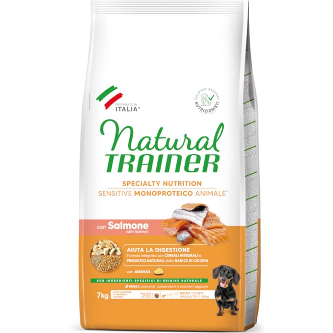 7kg Sensitive No Gluten Adult Small Zalm Natuurlijk Trainer