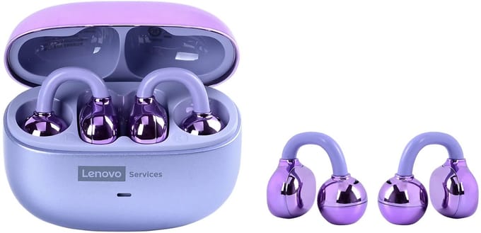 Lenovo LE302 Wireless Earbuds Purple