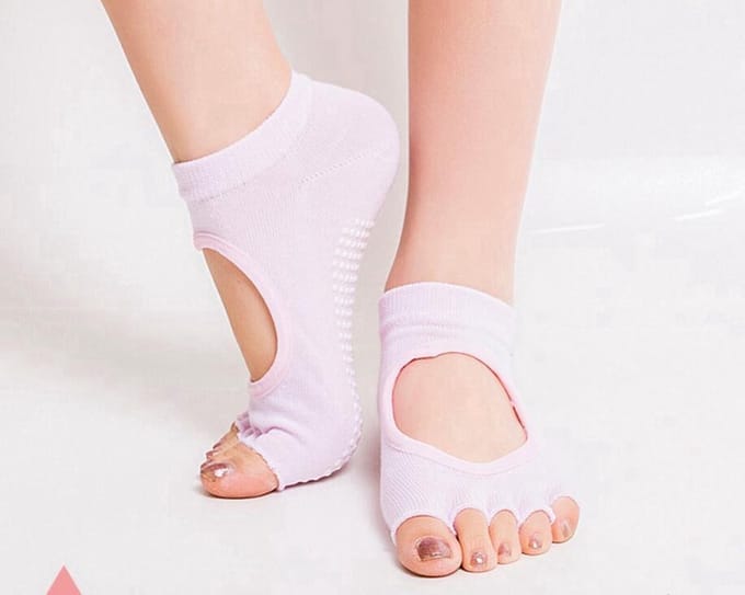New Age Devi - "Antislip-Yoga-Sokken - Roze - One-Size-Fits-All"