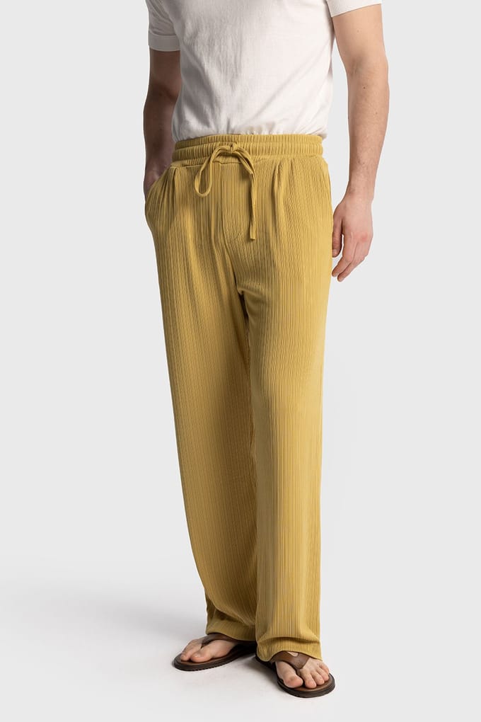 Ontspannen Pasvorm Rechte Pijpen Broek