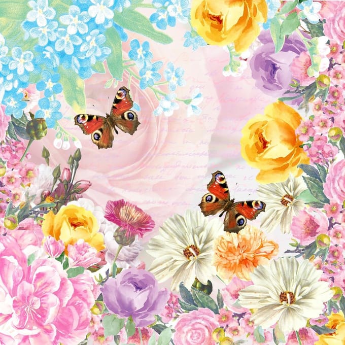 Lunch servetten Butterfly charm - Paper + Design - 33x33 cm