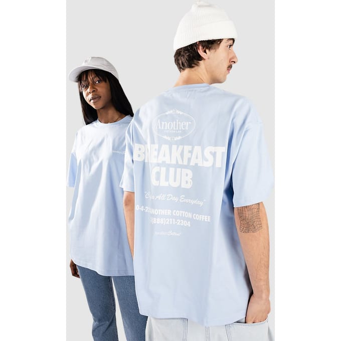 Another Cotton Lab Breakfast Club T-Shirt blauw