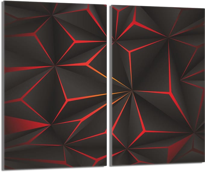TMK ArtDeko - Beschermplaat Glas - 2x30x52 cm - Wit
