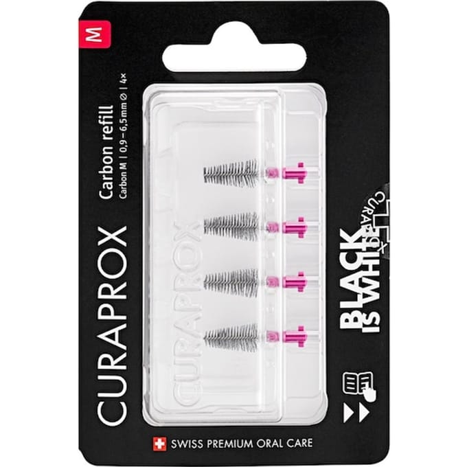 Curaprox Interdentale ragers Black is White Carbon navulling Tandenborstels Unisex