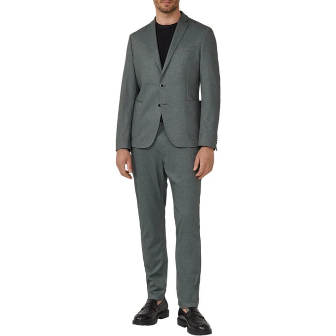 s.Oliver - male - s.O JOGG: Slim fit jack van fijn gedessineerde interlockjersey