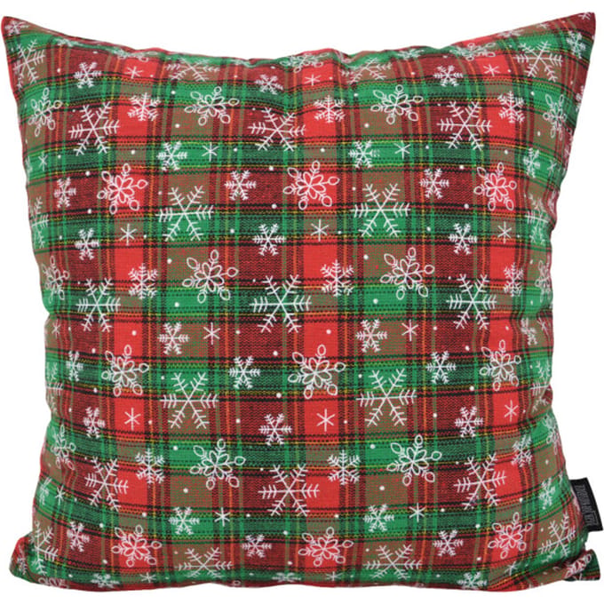 Gek op kussens! Sierkussen glow tartan | 45 x 45 cm | polyester