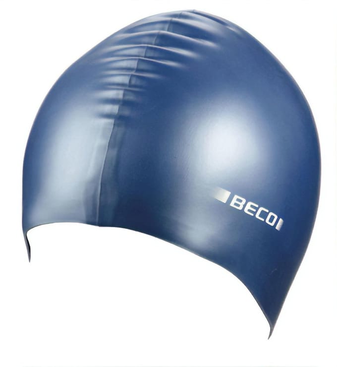 BECO badmuts - siliconen - blauw metalic - unisex - one size