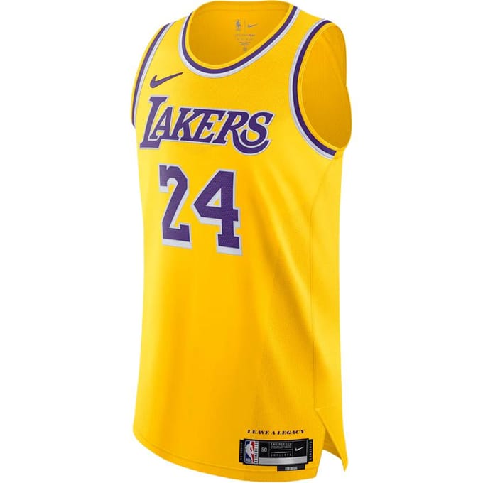Maillot Nike LA Lakers Kobe Bryant #8 Leave A Legacy Jaune S yellow