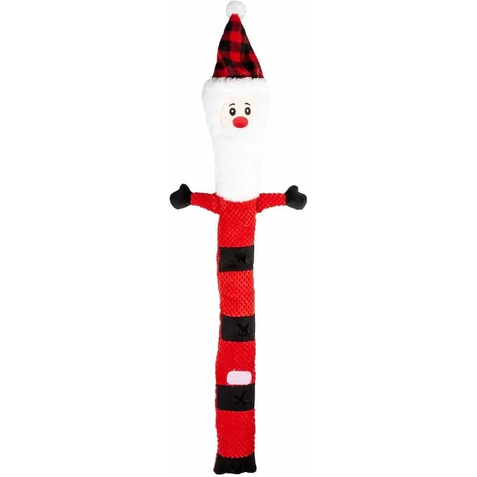 Honden knuffel speelgoed lange kerstman Duvoplus X-Mas