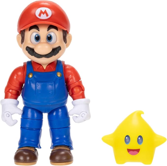 Jakks The Super Mario Galaxy Movie - Mario with Luma Star Action Figure 12 cm