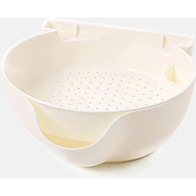 Creatieve Kom Schaal Dubbele Laag Gedroogd Fruit Snacks Zaden Containers Telefoon Afvalhouder Plastic Opbergdoos Sieraden Organizer white