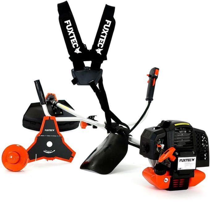 FUXTEC FX-MS152 Benzine Bosmaaier – 2-in-1 – 52cc – Trimmer & Brushcutter – incl. Mes & Draadkop